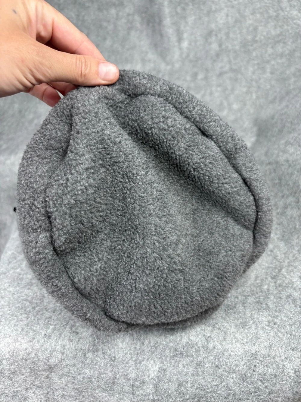 Turtle Fur Gray Fleece Beanie Adult Winter Hat